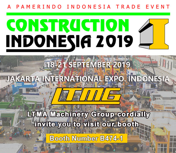 2019年9月 临拓机械参展印尼规模最大展会 第二十一届印尼国际工程机械展览会